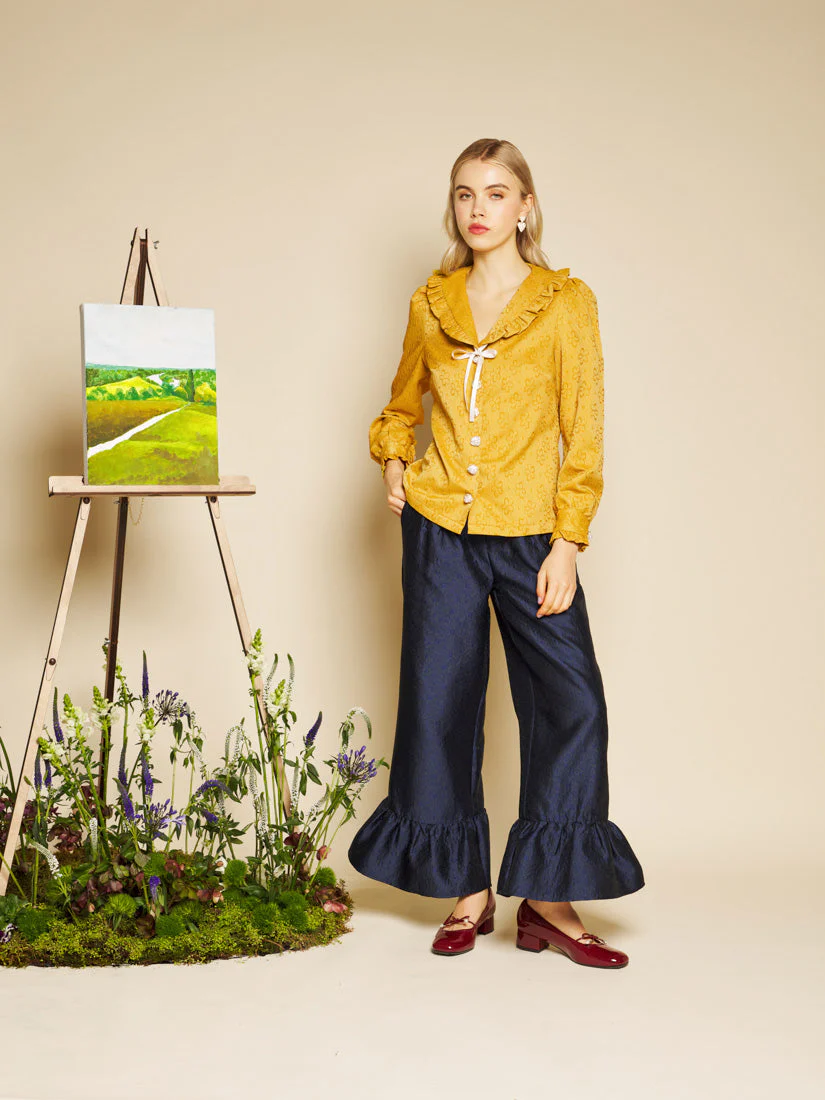 Jaune Jacquard Top - Image 4