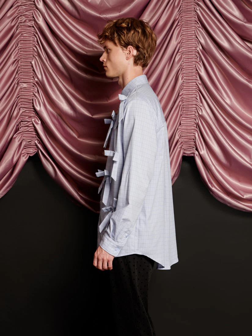 Jules Check Bows Shirt - Image 5