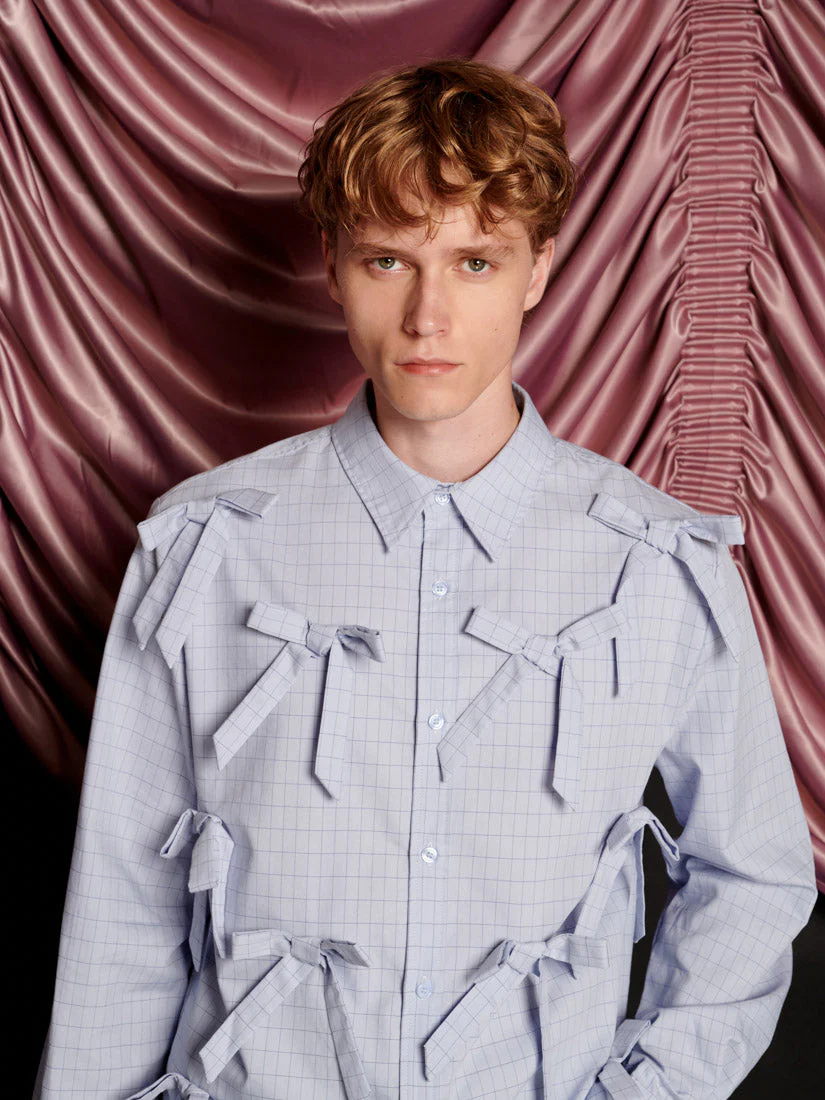 Jules Check Bows Shirt - Image 7