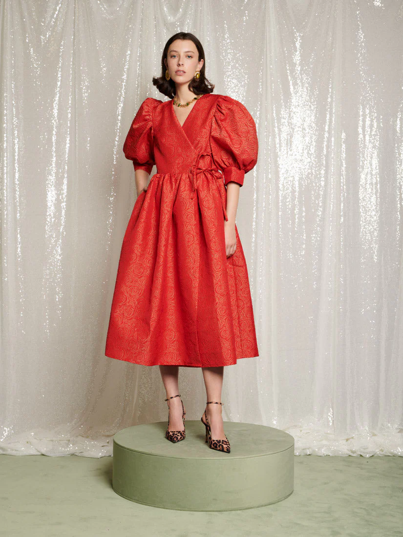 <b>DREAM</b> La Dolce Vita Wrap Midi Dress - Image 2