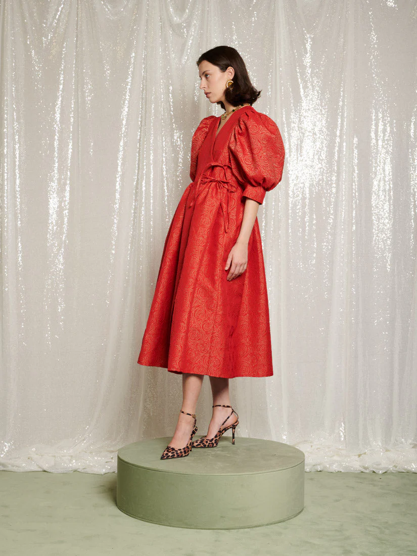 <b>DREAM</b> La Dolce Vita Wrap Midi Dress - Image 3