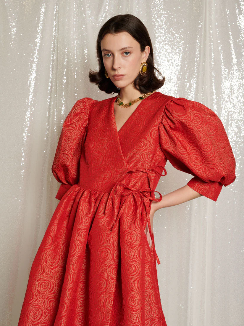 <b>DREAM</b> La Dolce Vita Wrap Midi Dress - Image 5