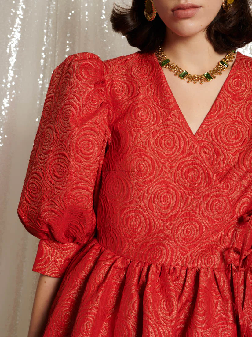 <b>DREAM</b> La Dolce Vita Wrap Midi Dress - Image 6