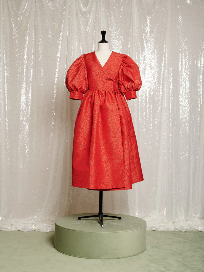 <b>DREAM</b> La Dolce Vita Wrap Midi Dress - Image 7