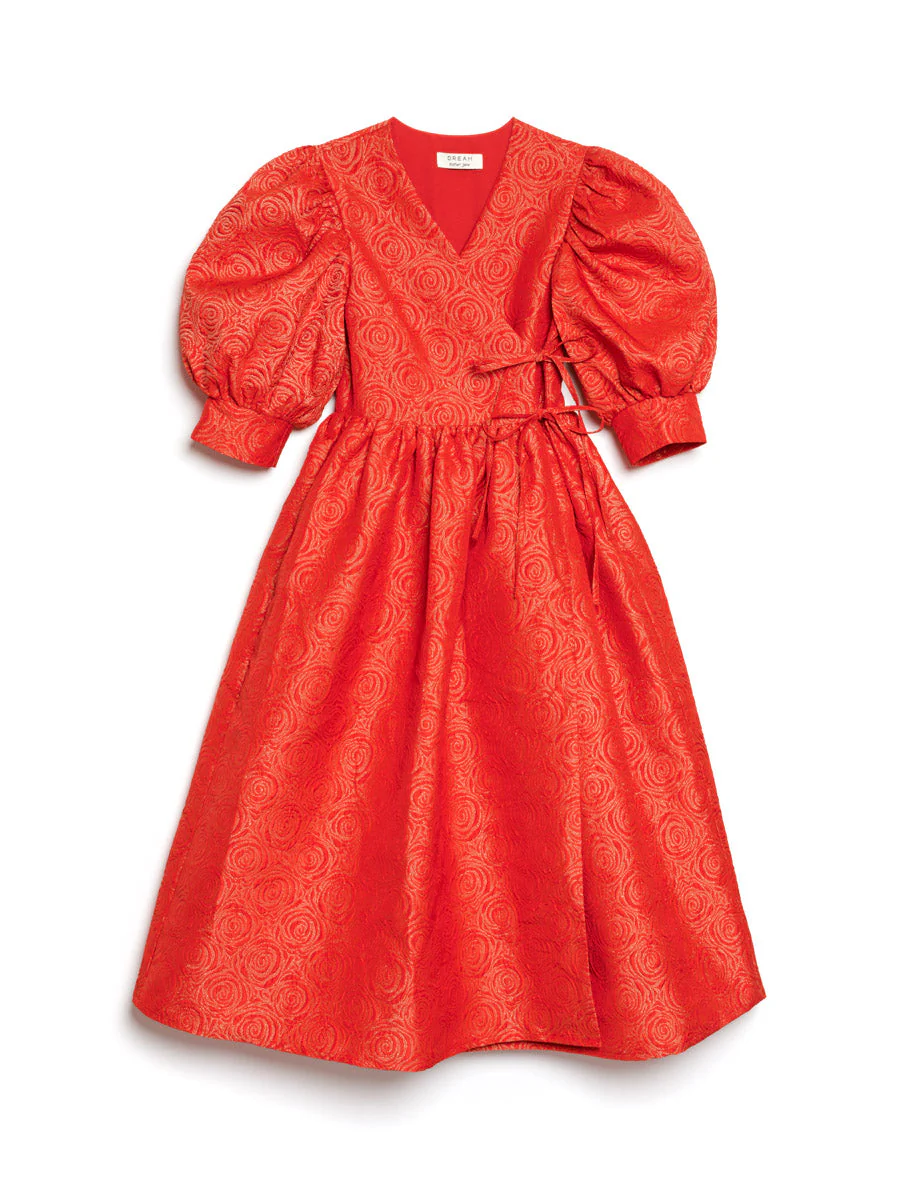 <b>DREAM</b> La Dolce Vita Wrap Midi Dress - Image 8