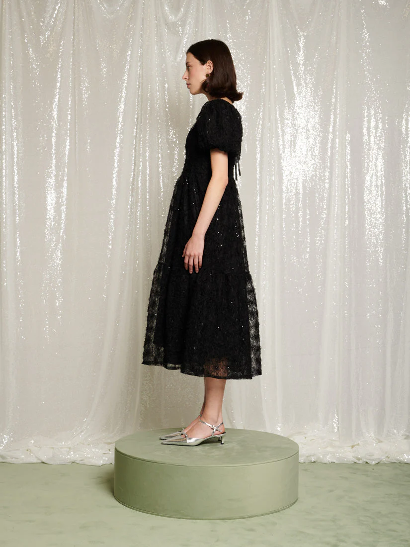 Laced Night Midi Dress - Image 3