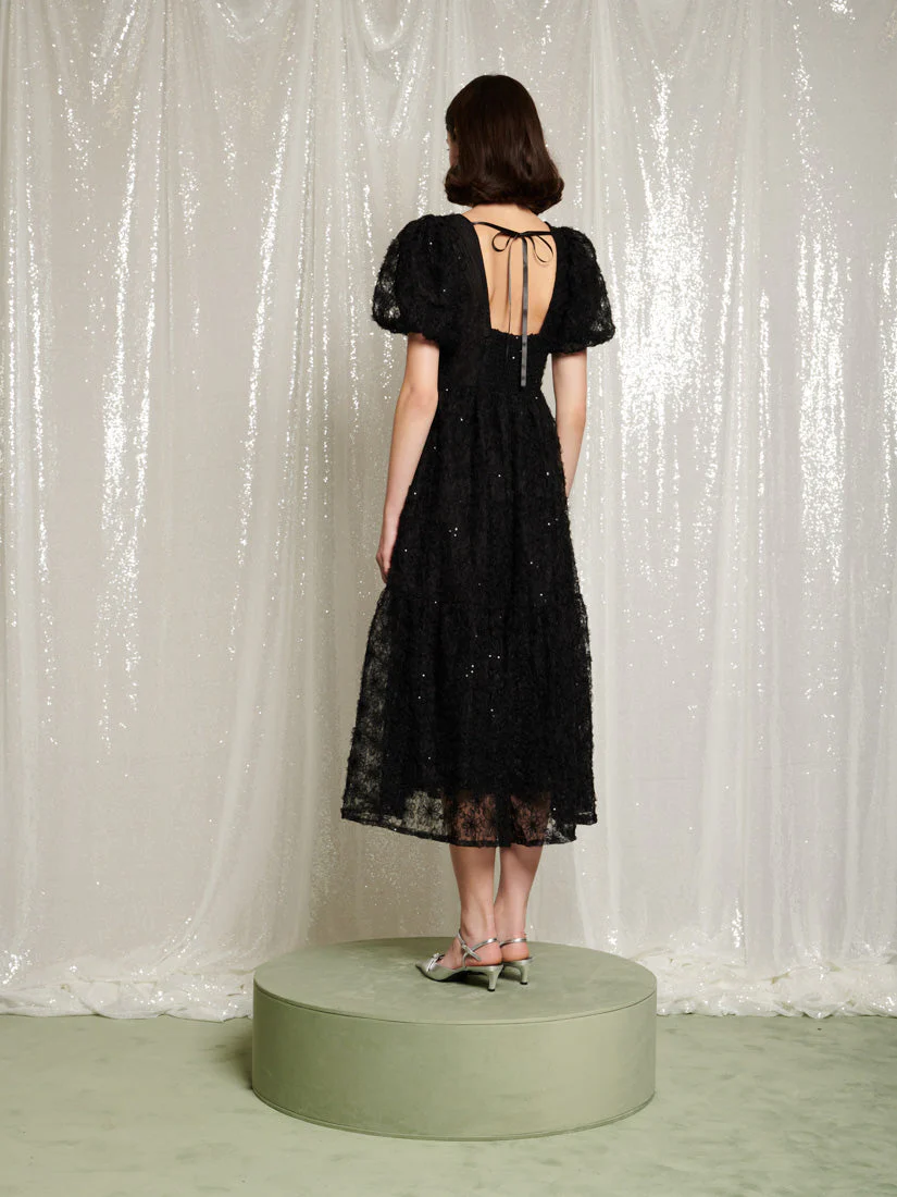 Laced Night Midi Dress - Image 4