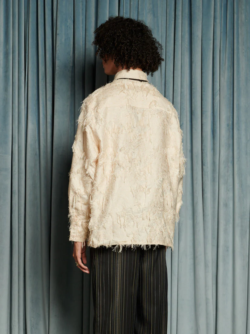 Lens Frayed Overshirt - Image 4
