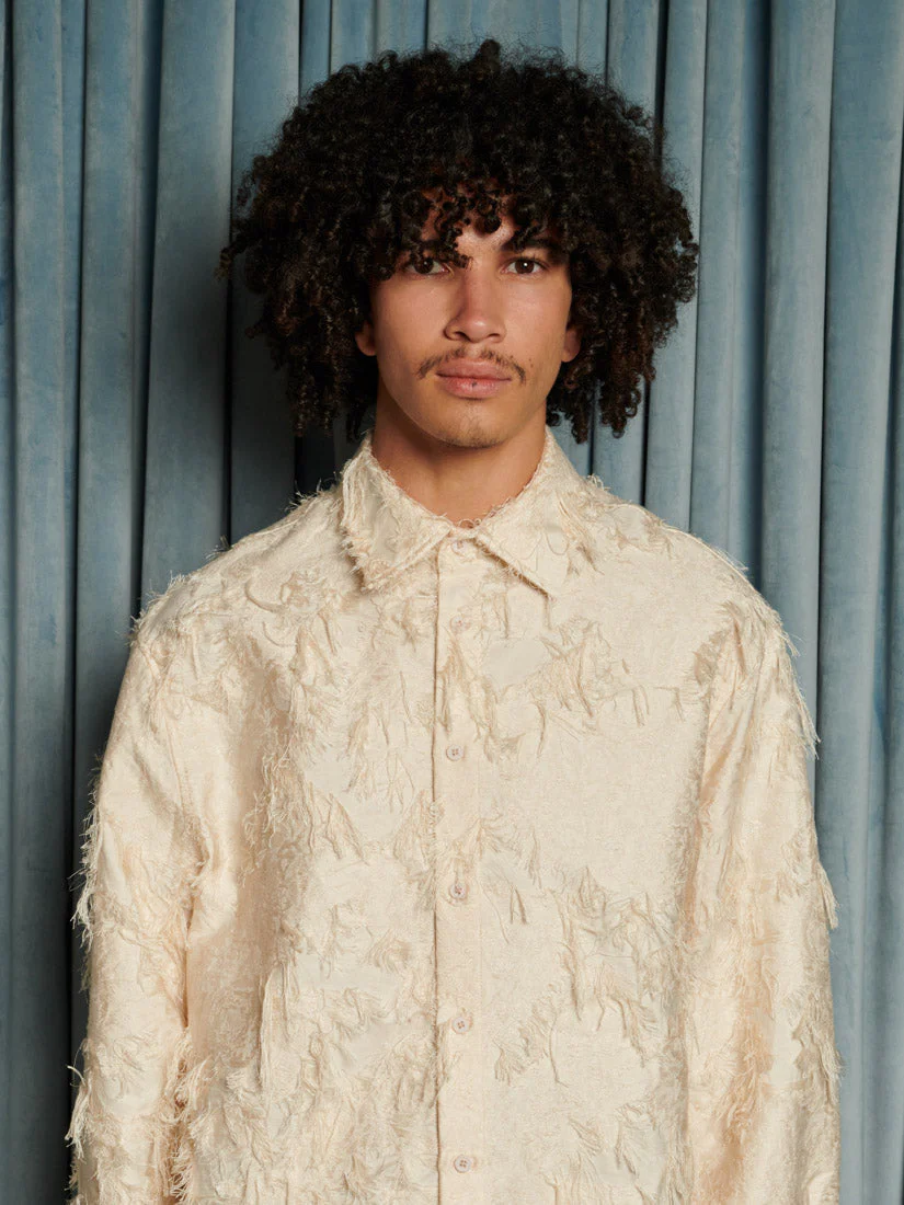 Lens Frayed Overshirt - Image 5