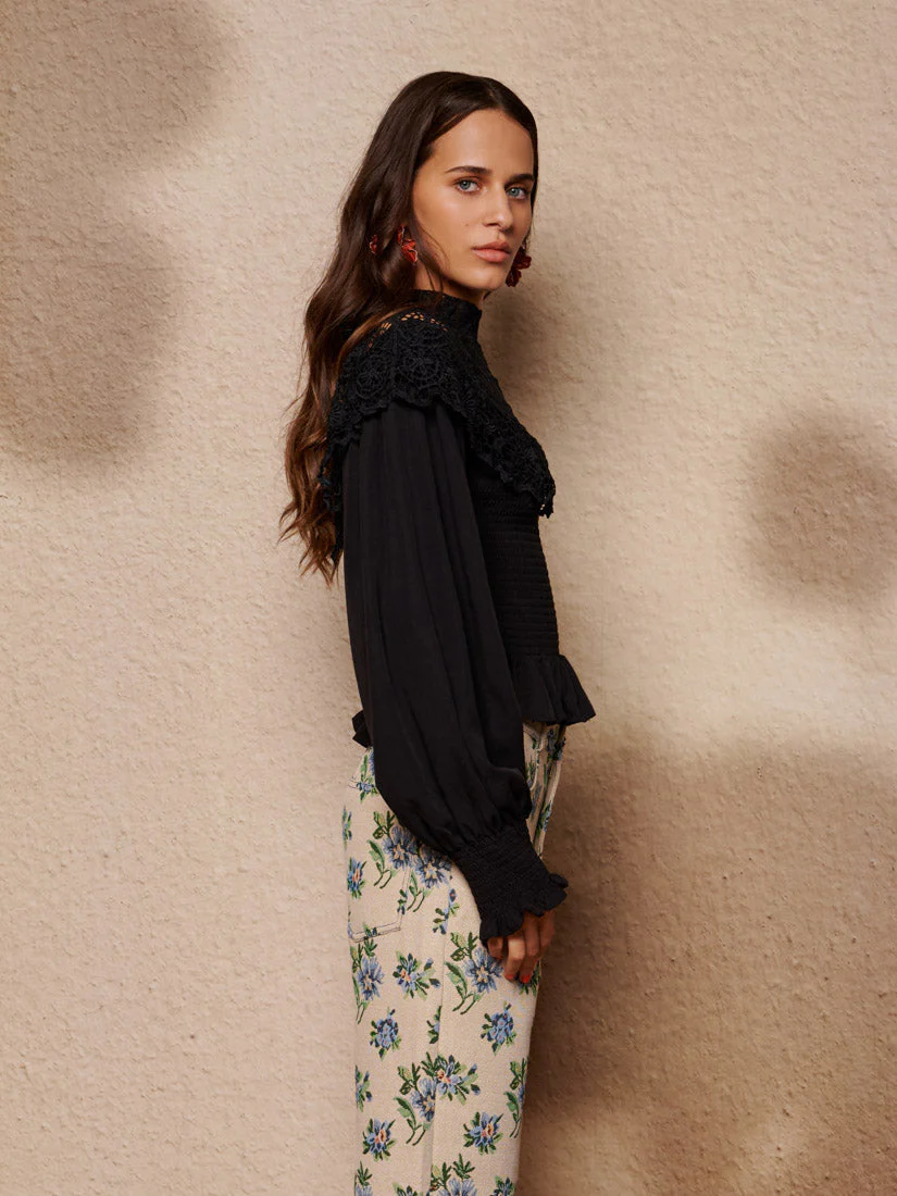 Light Language Shirring Top - Image 2