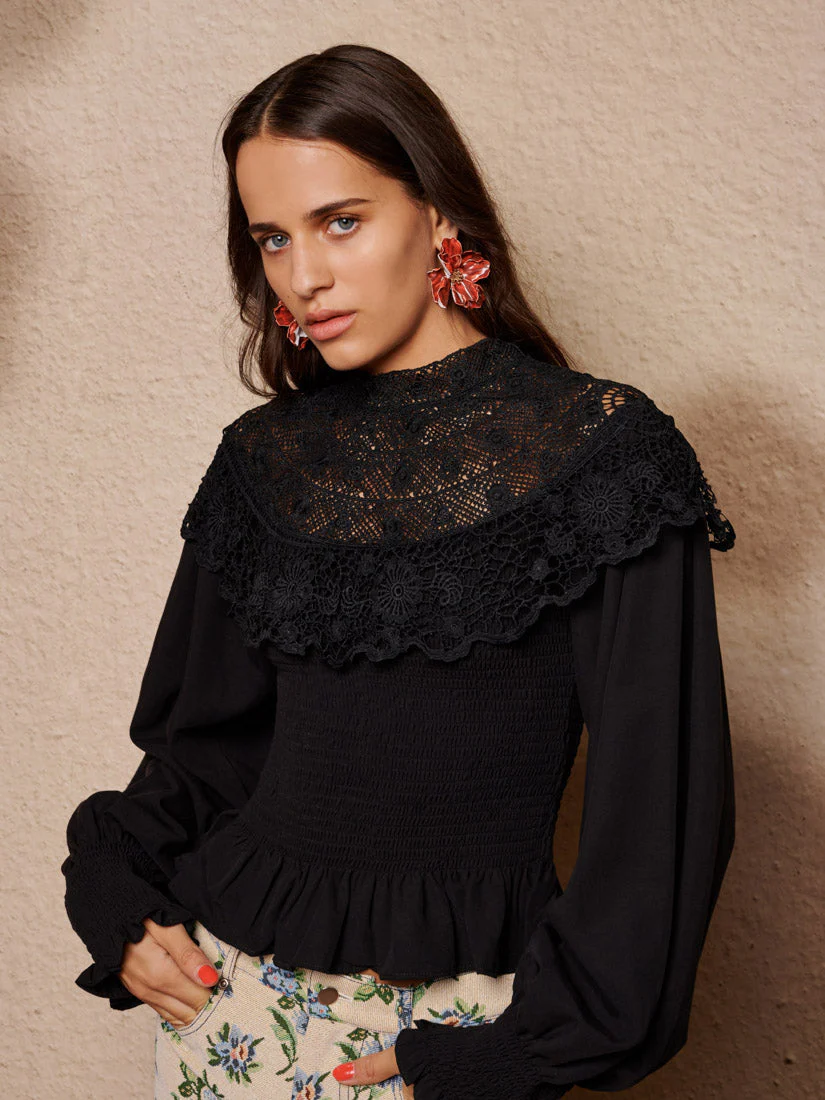 Light Language Shirring Top - Image 5