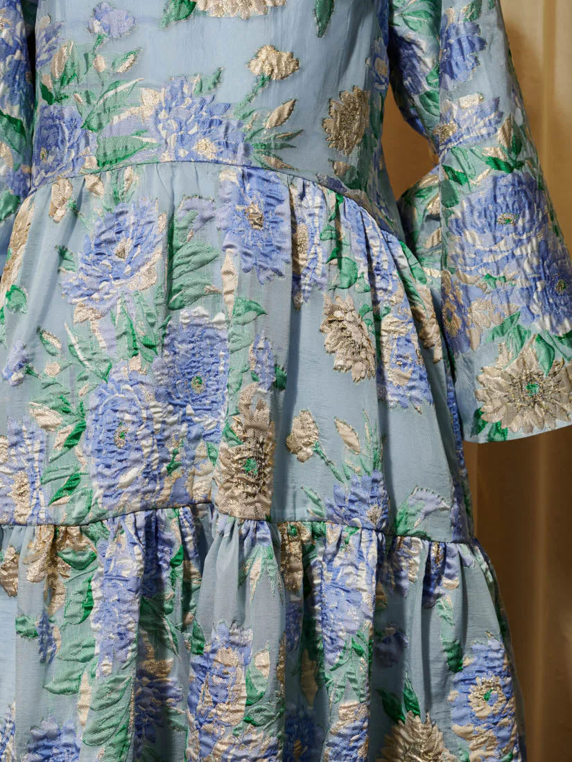 <b>DREAM</b> Lilt Floral Jacquard Maxi Dress - Image 6