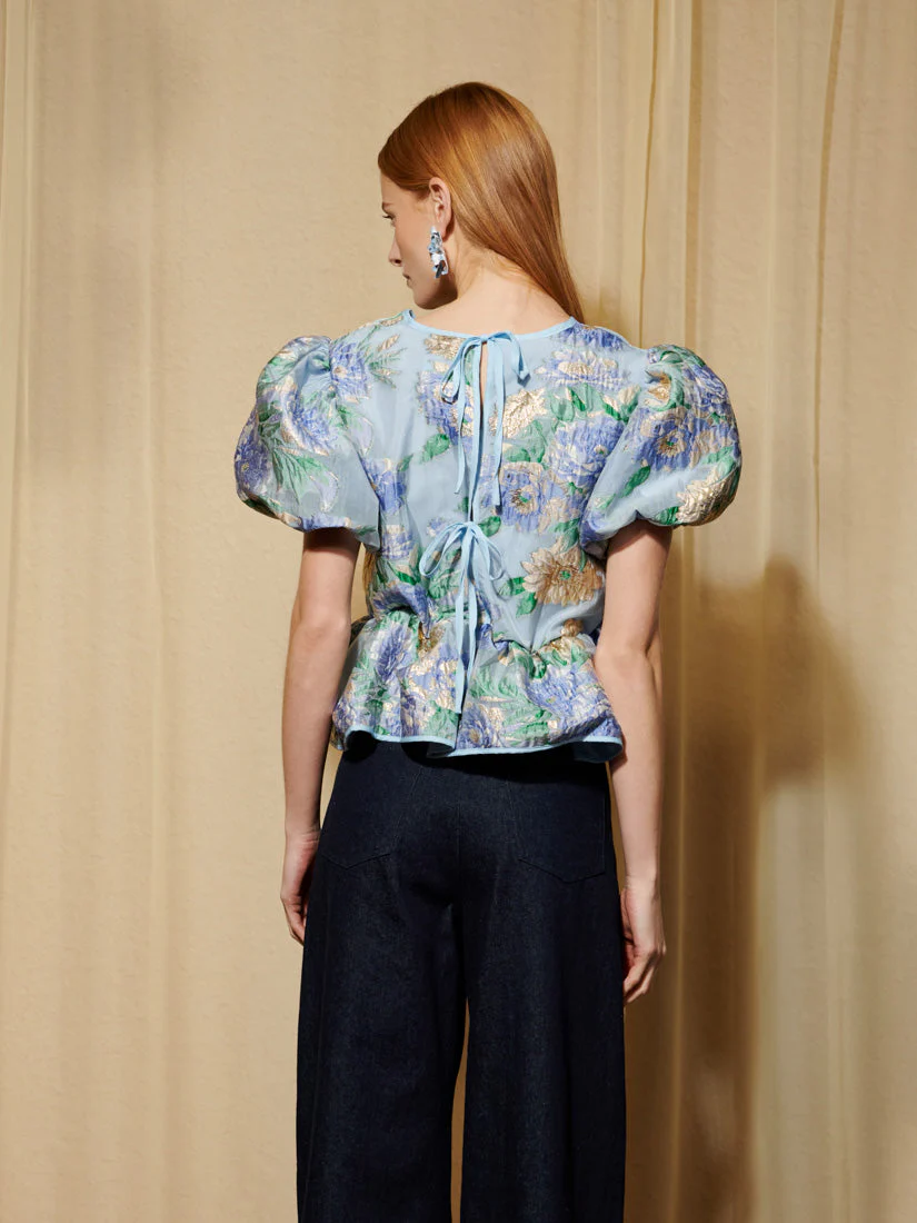 <b>DREAM</b> Lilt Floral Jacquard Top - Image 3