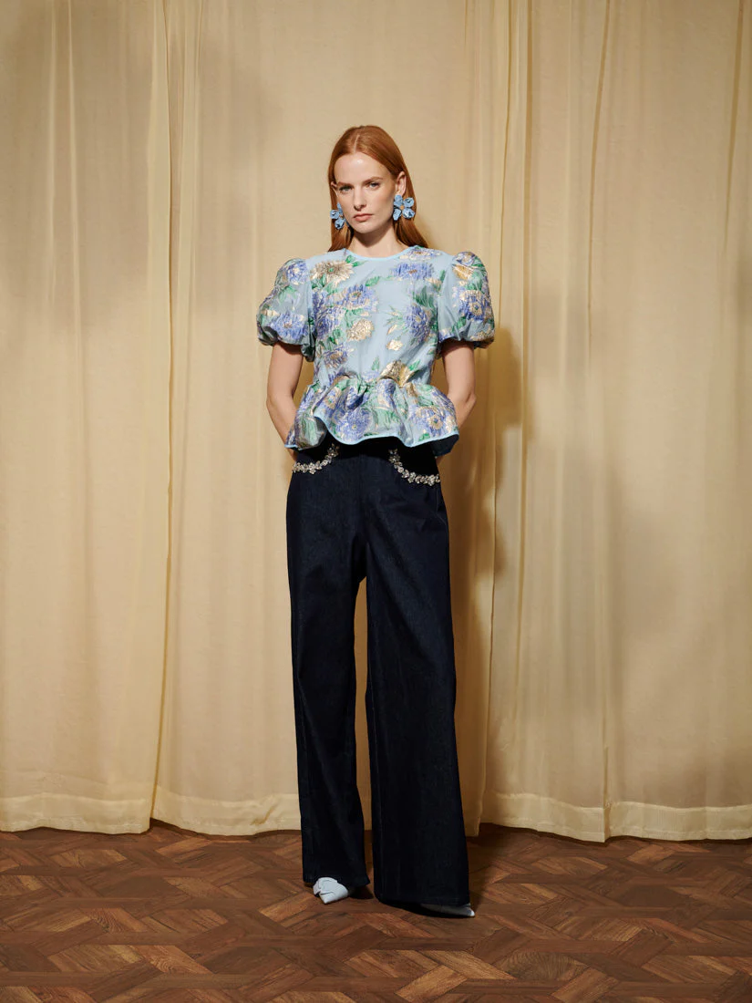 <b>DREAM</b> Lilt Floral Jacquard Top - Image 4