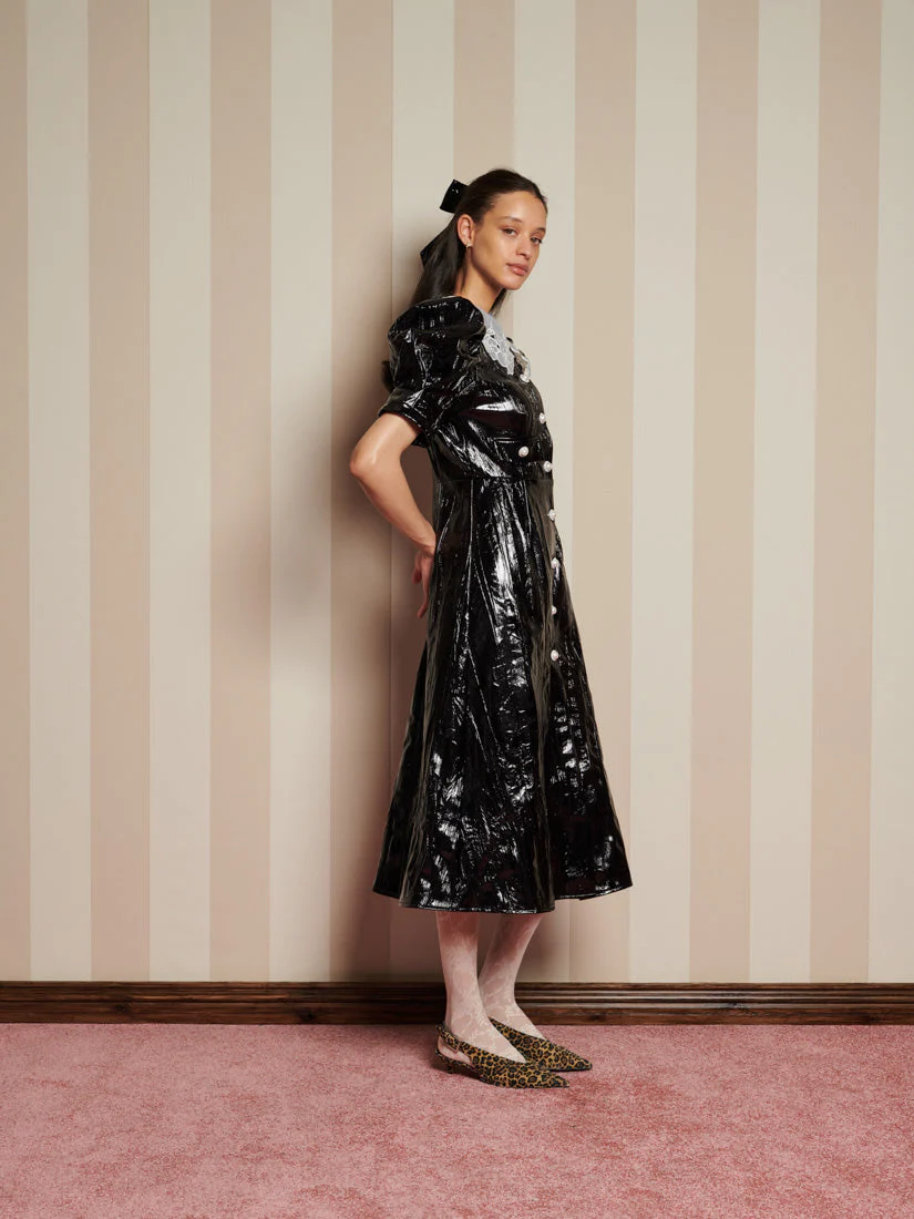 Lunette PU Midi Dress - Image 2