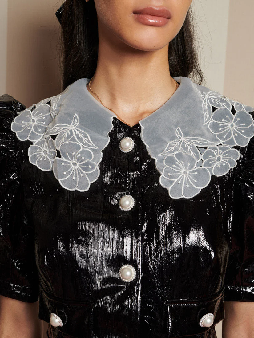 Lunette PU Midi Dress - Image 6