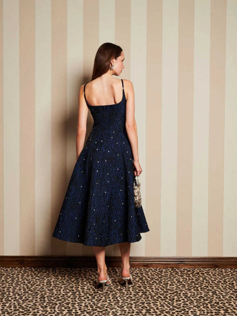 <b>DREAM</b> Maison Gem Jacquard Midi Dress - Image 3