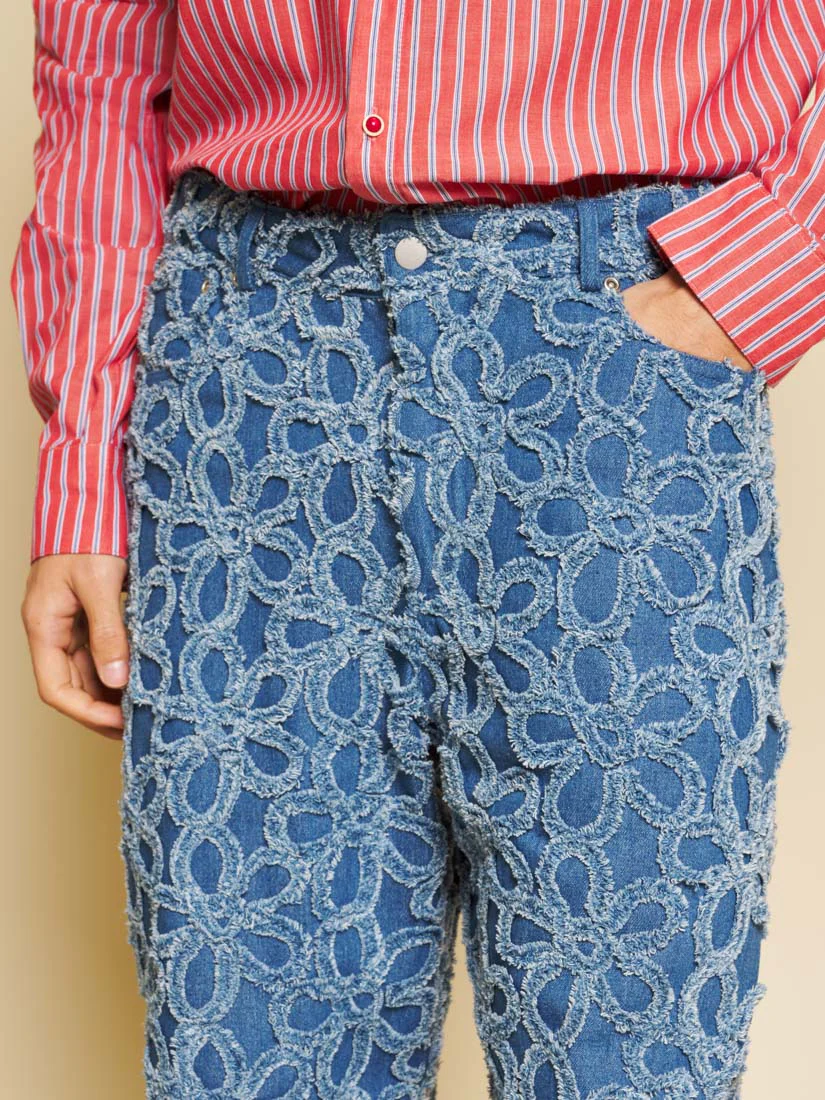 Manon Fleur Denim Jeans - Image 5