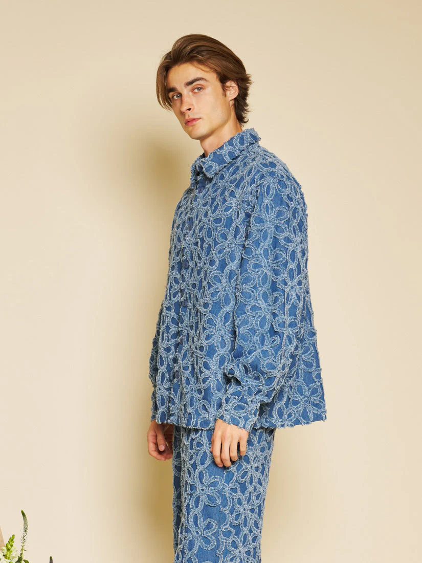 Manon Fleur Denim Shirt - Image 5