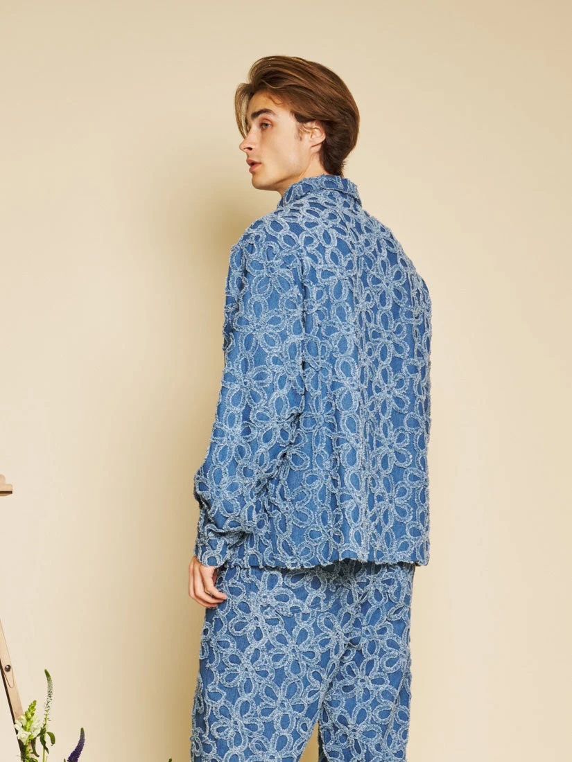 Manon Fleur Denim Shirt - Image 6