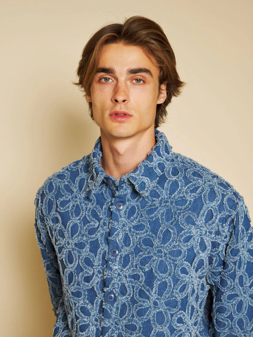 Manon Fleur Denim Shirt - Image 7