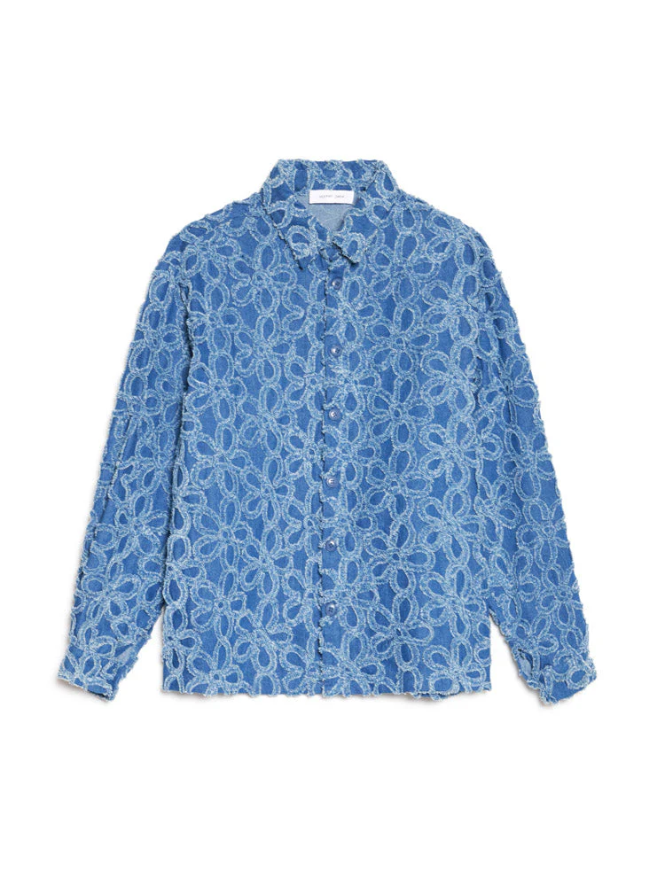 Manon Fleur Denim Shirt - Image 9