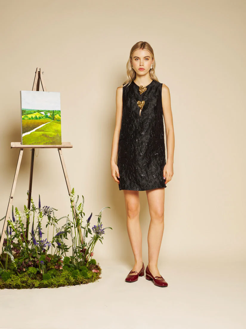 Marguerite Jacquard Mini Dress - Image 4