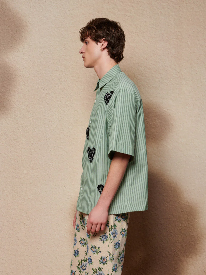 Maris Heart Embellished Boxy Shirt - Image 5