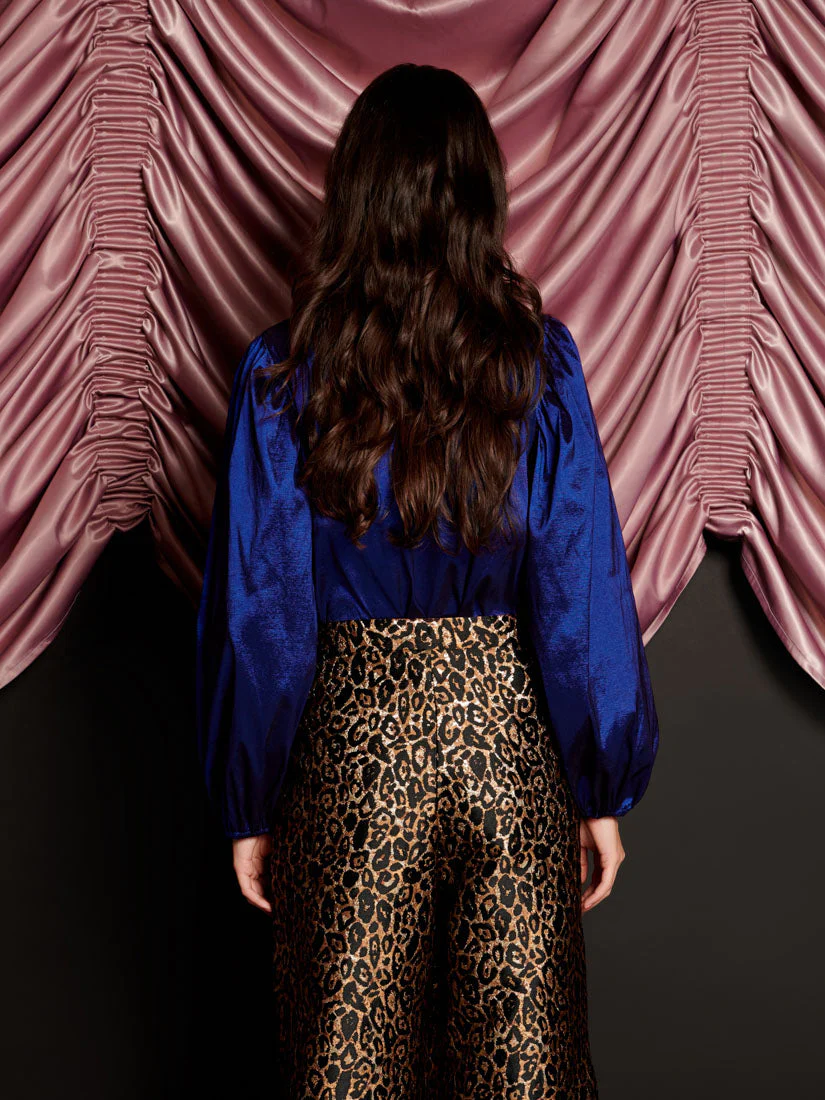 Marylin Taffeta Bow Blouse - Image 3