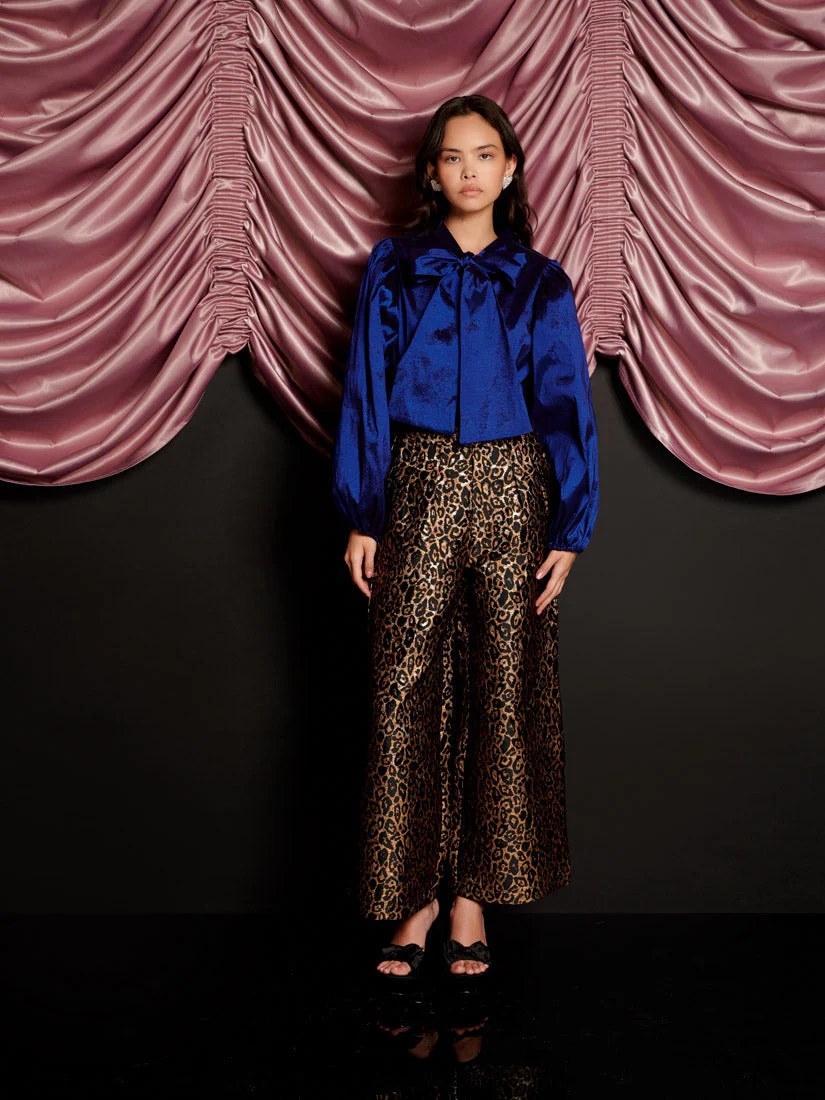 Marylin Taffeta Bow Blouse - Image 4