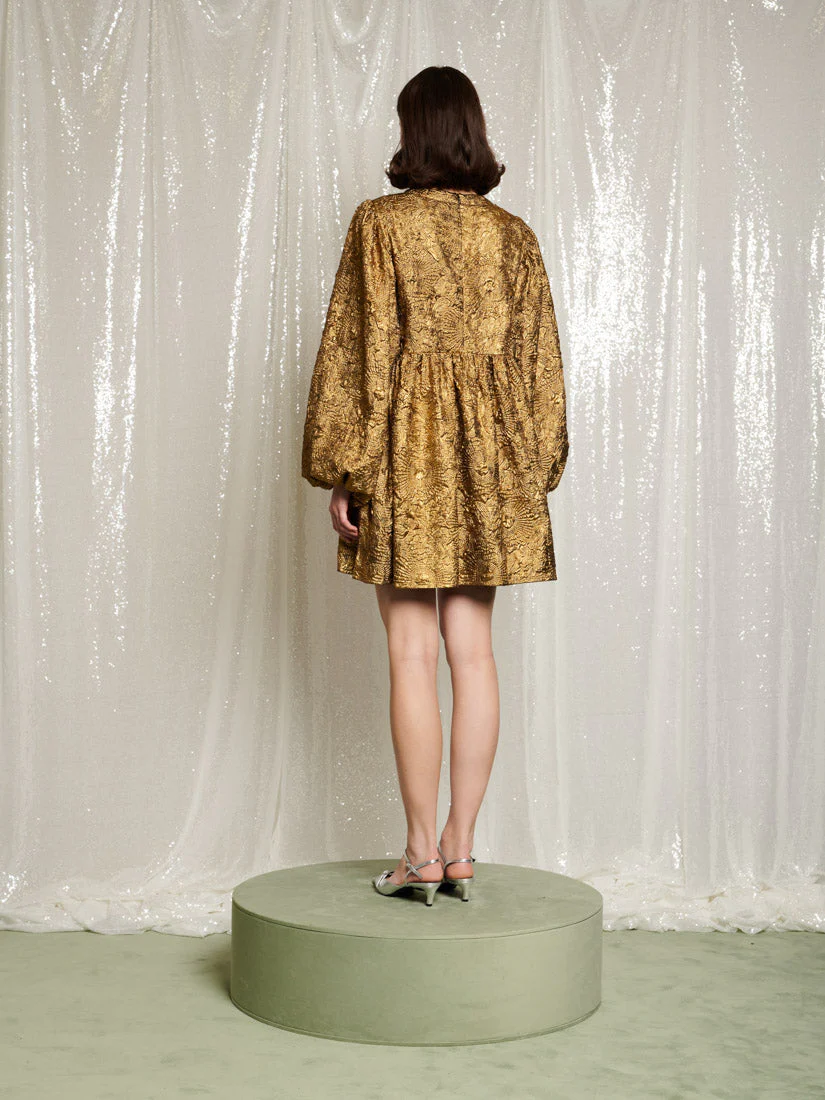 <b>DREAM</b> Masquerade Jacquard Mini Dress - Image 4