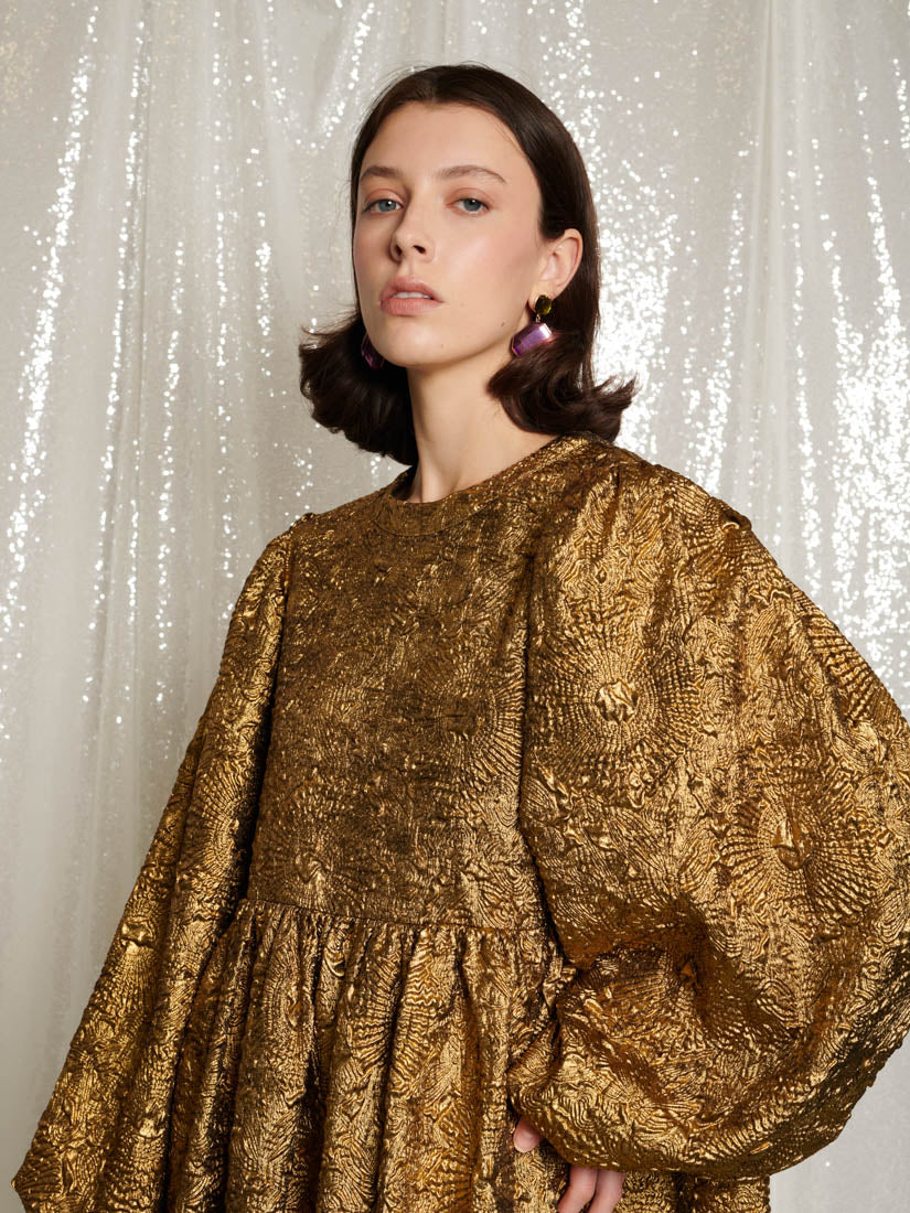 <b>DREAM</b> Masquerade Jacquard Mini Dress - Image 5