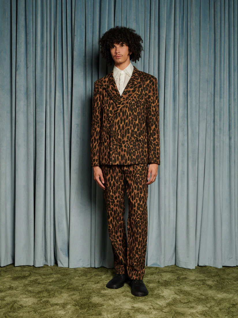 Matteo Leopard Double Breasted Blazer - Image 2