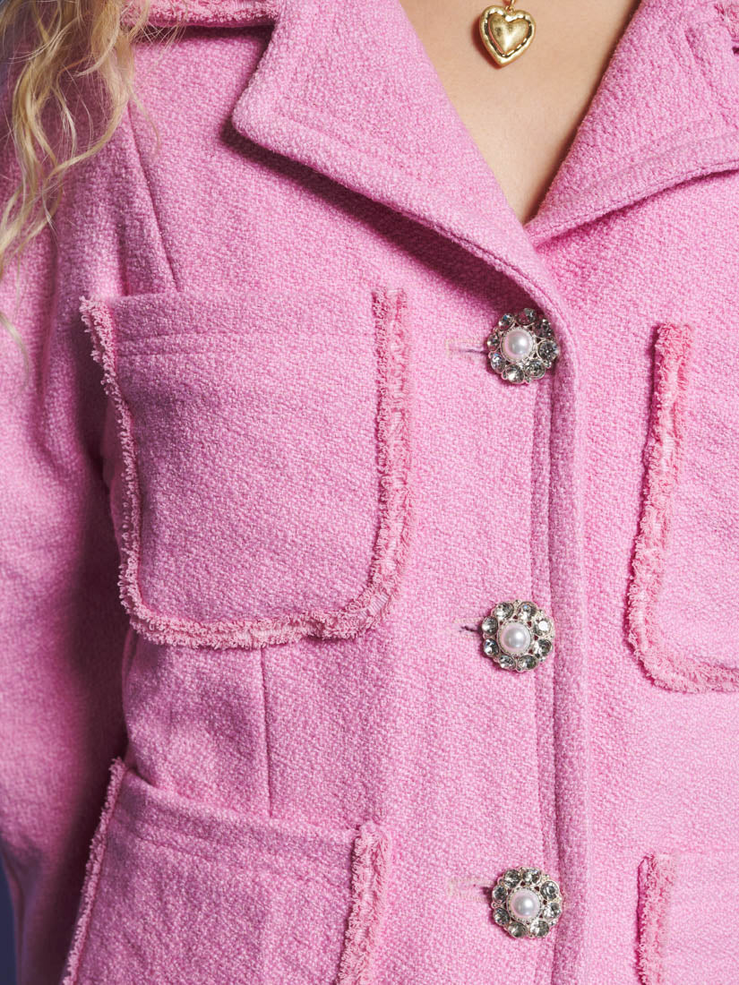 Mira Boucle Fitted Jacket - Image 6