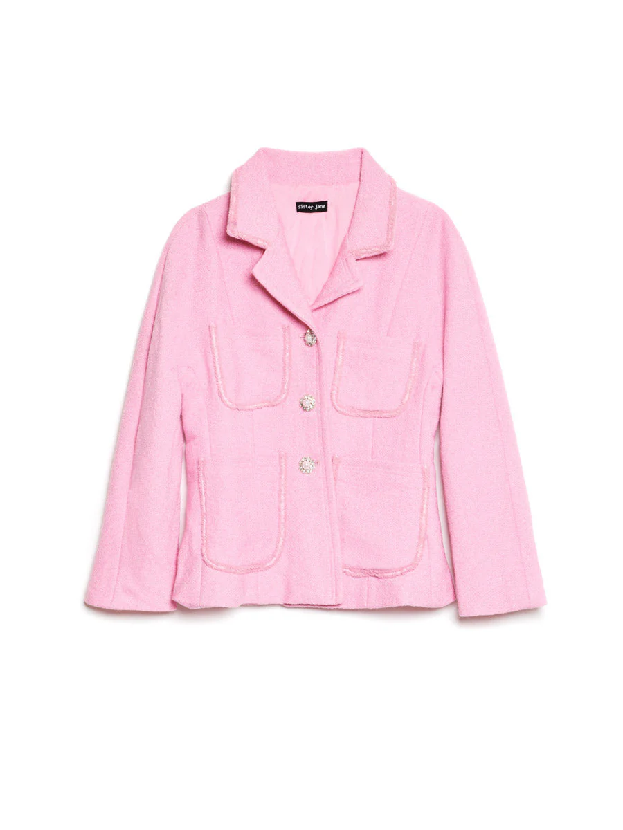 Mira Boucle Fitted Jacket - Image 7
