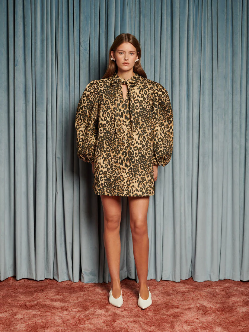 Mirage Leopard Mini Dress - Image 4