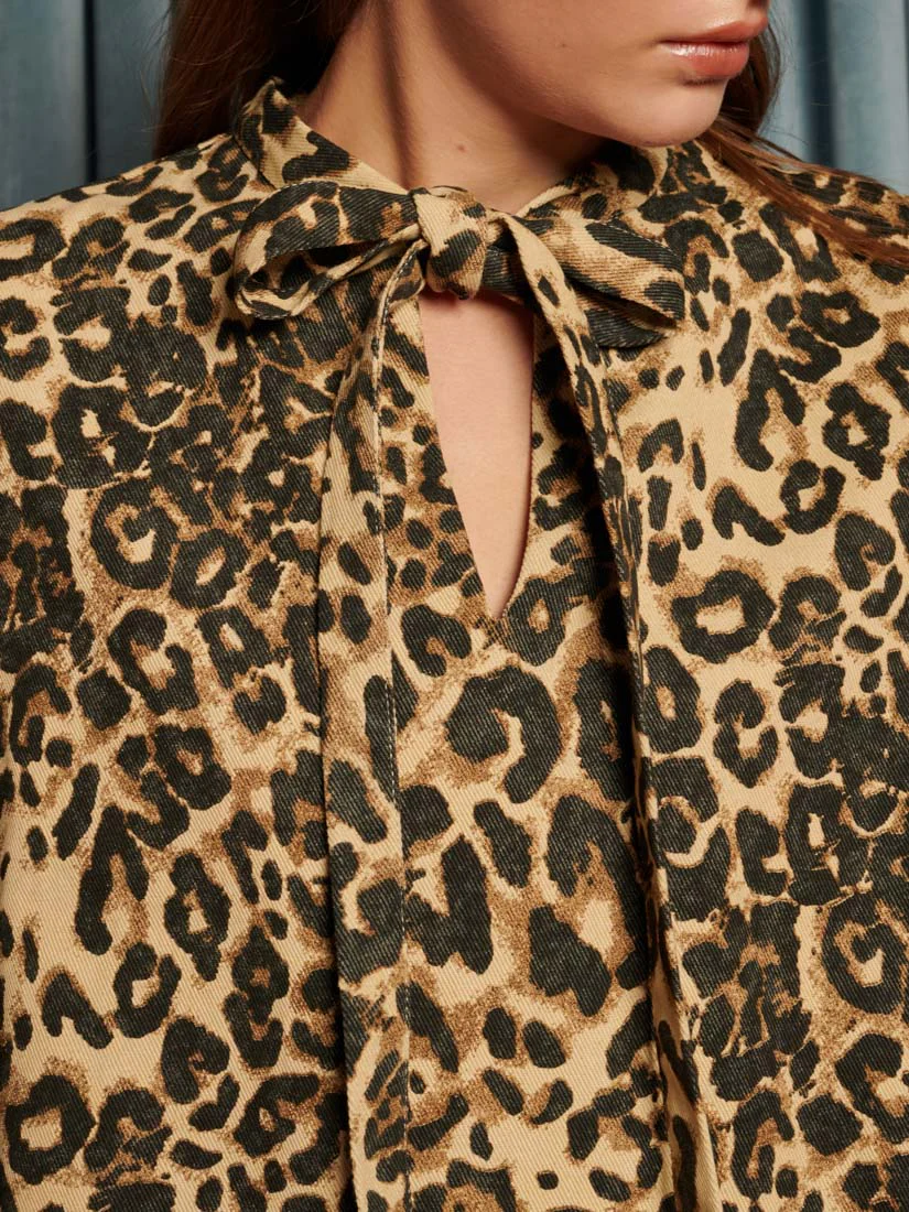 Mirage Leopard Mini Dress - Image 6