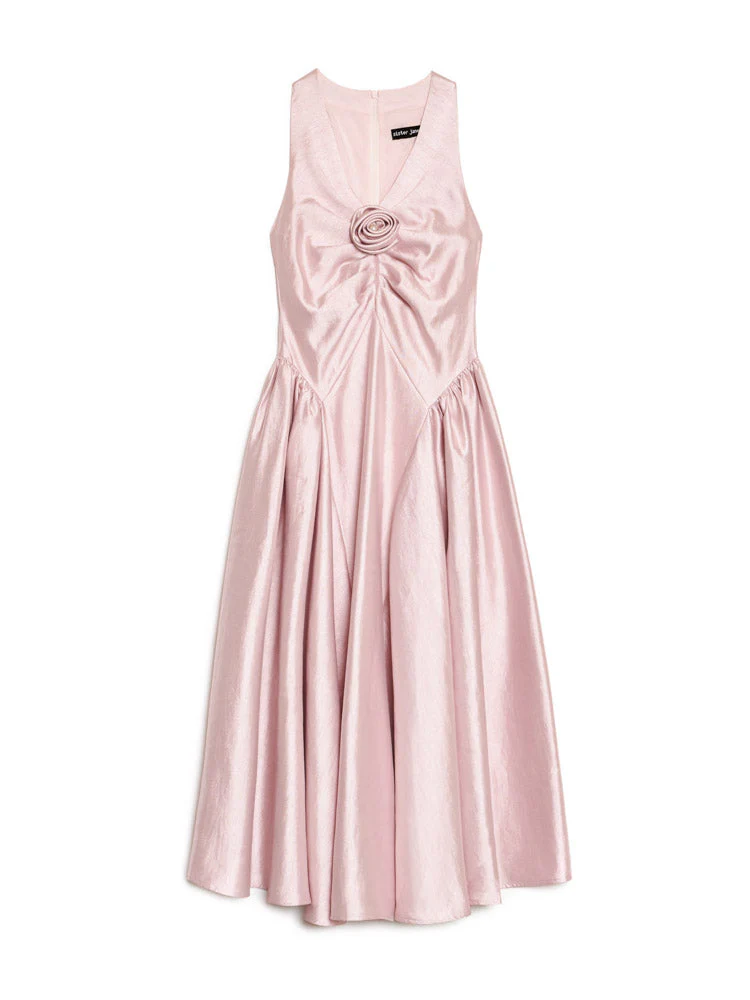Muse Taffeta Midi Dress - Image 7