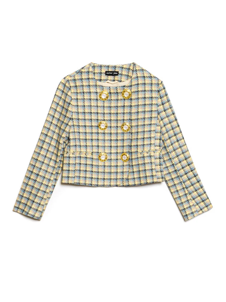 Nook Check Double Breasted Jacket - Image 7