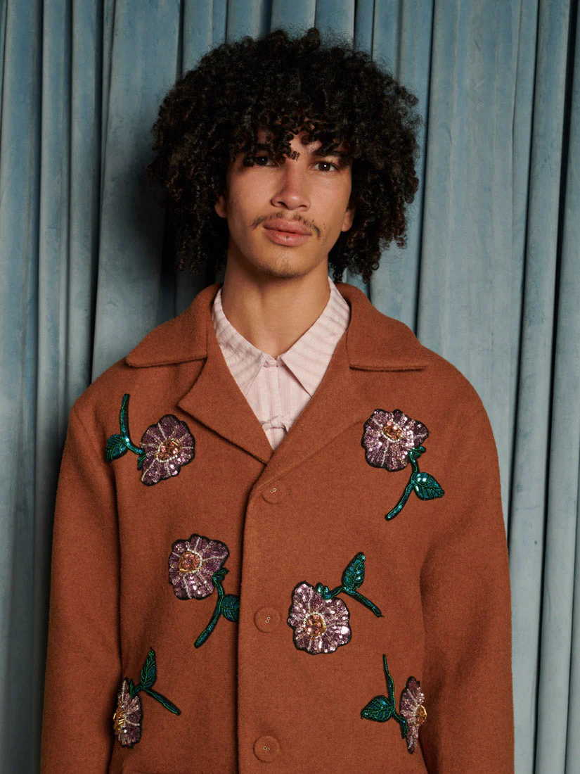 Odette Flower Embellished Jacket - Image 7
