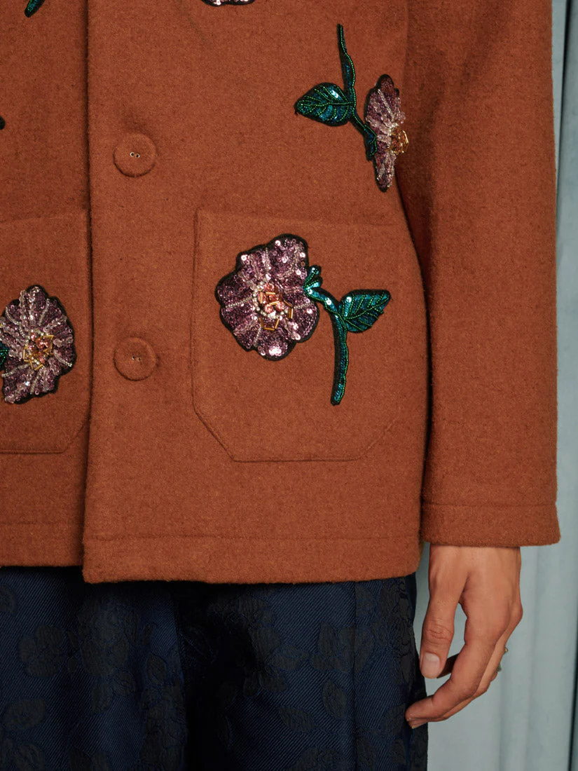 Odette Flower Embellished Jacket - Image 8