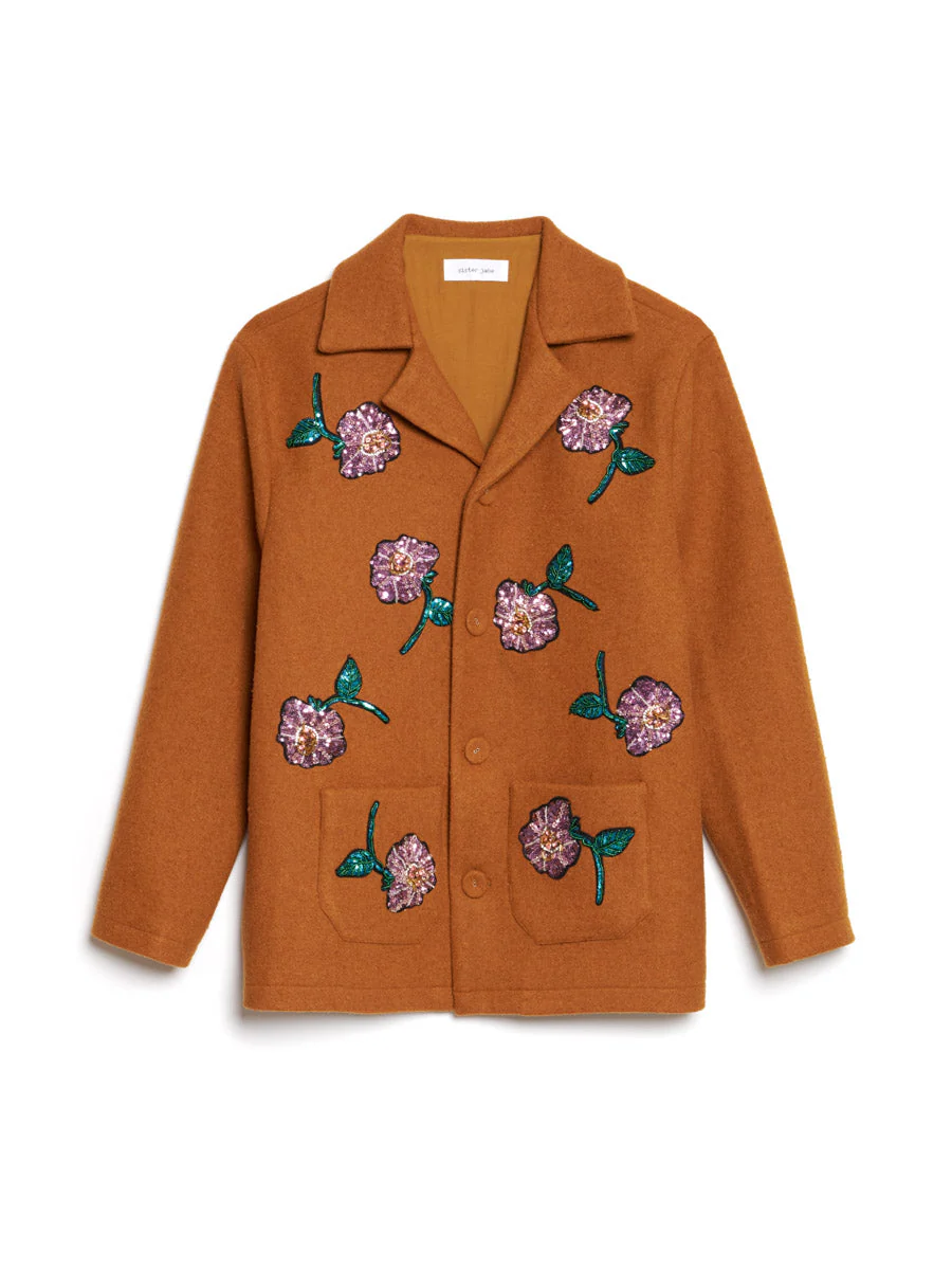 Odette Flower Embellished Jacket - Image 9