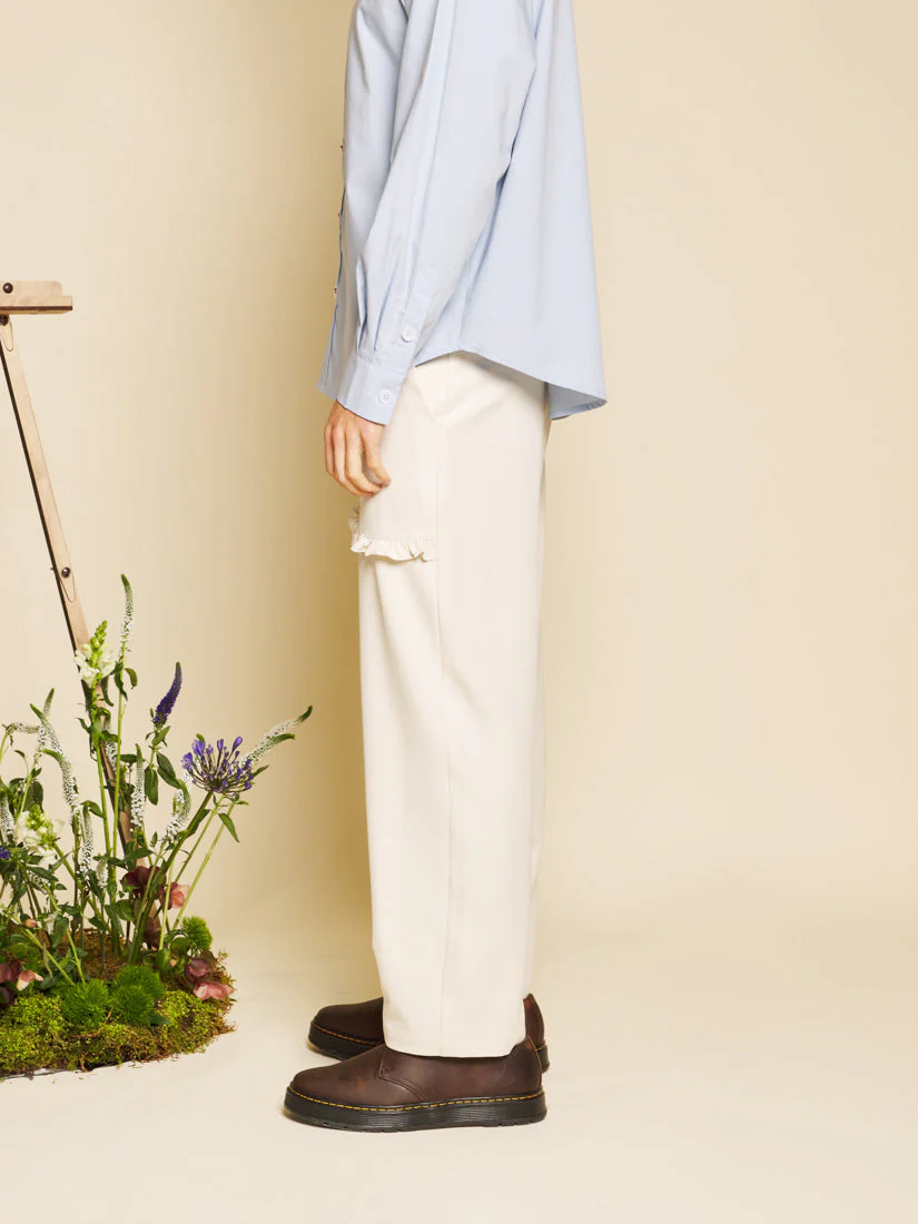 Odilon Ruffle Trim Trousers - Image 3