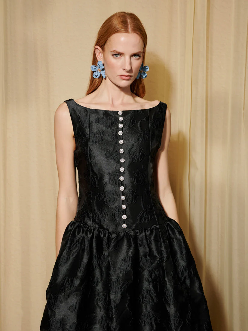 <b>DREAM</b> Optimist's Jacquard Maxi Dress - Image 5