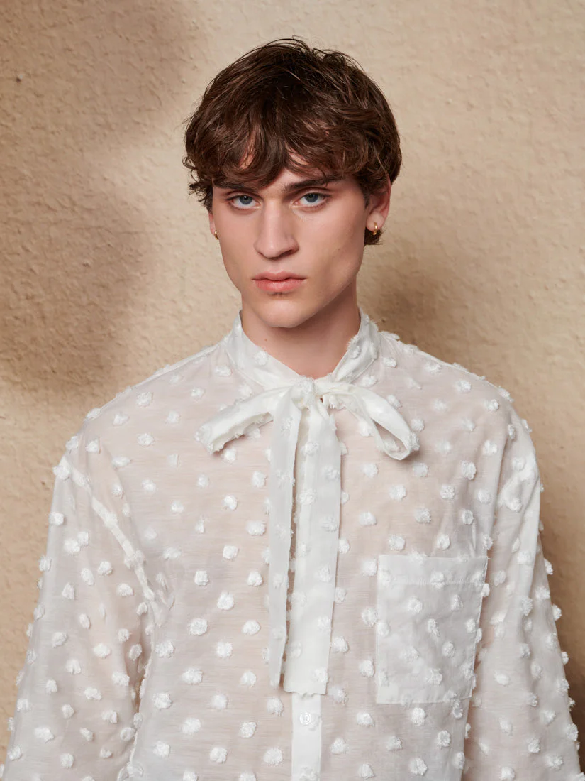 Orin Spot Bow Shirt - Image 7