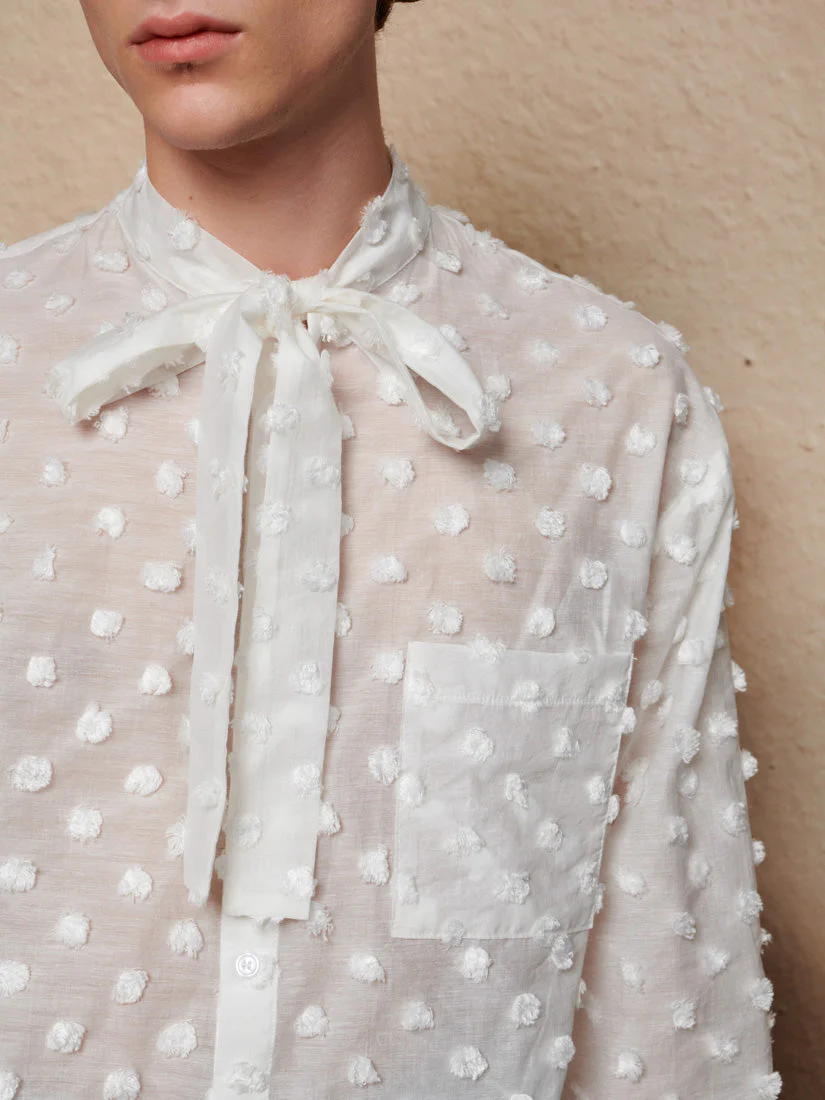 Orin Spot Bow Shirt - Image 8