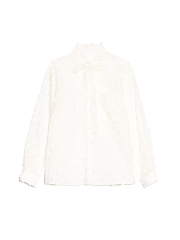 Orin Spot Bow Shirt - Image 9