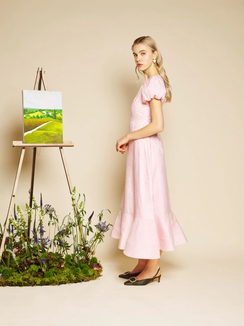 Palette Jacquard Midi Dress - Image 2