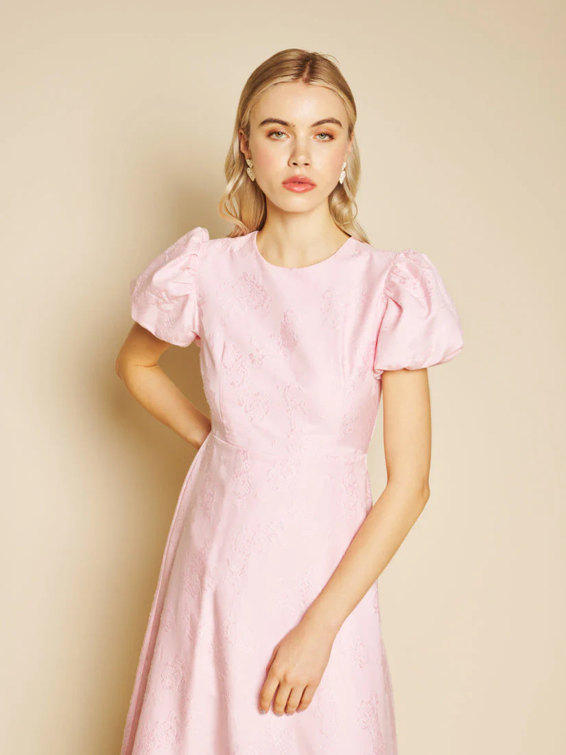 Palette Jacquard Midi Dress - Image 5