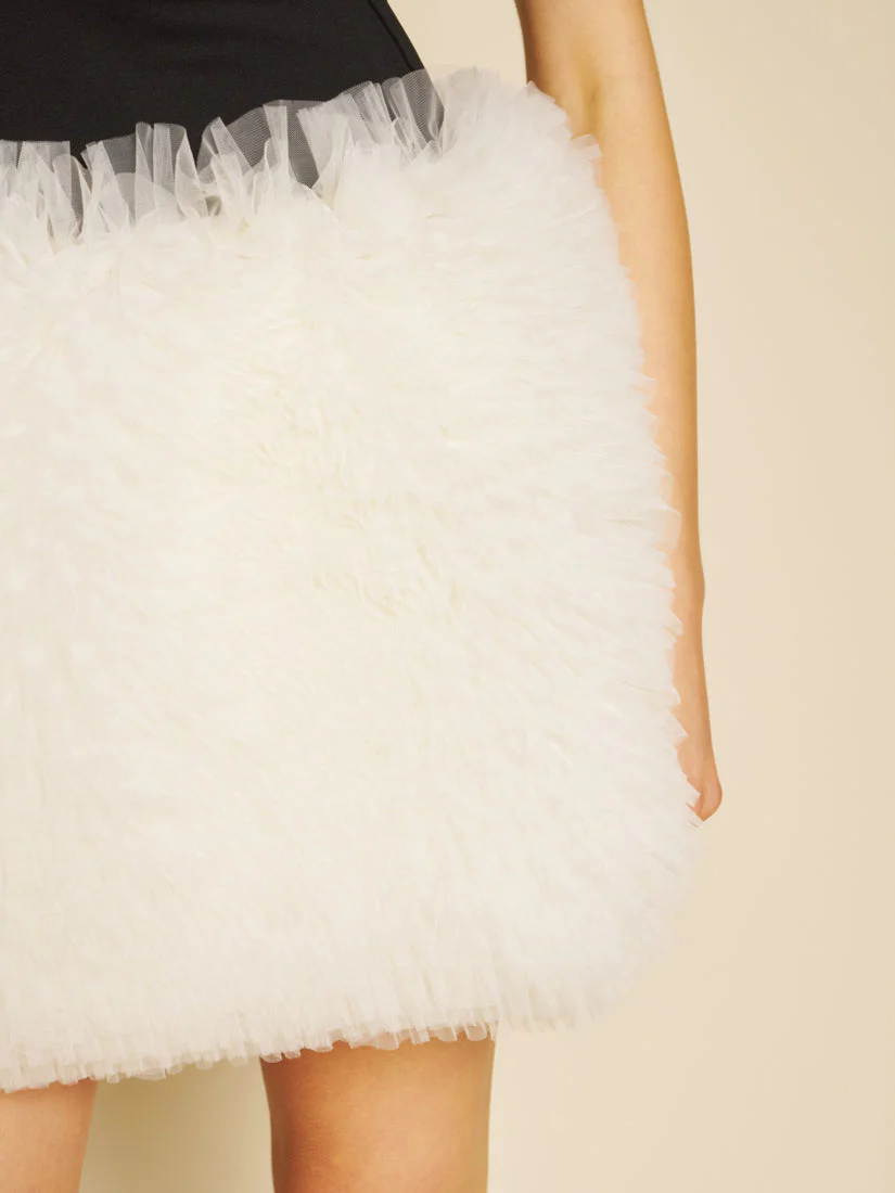 Papillon Tulle Hem Mini Dress - Image 6
